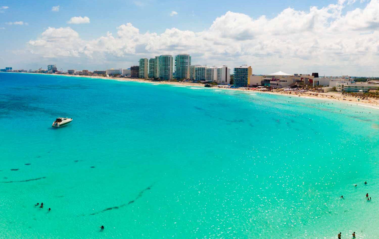 Panoramic aerial view of Zona Hotelera
Cancún, Quintana Roo
Mexico